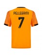 AS Roma Lorenzo Pellegrini #7 Replika Borta Kläder 2025-26 Kortärmad